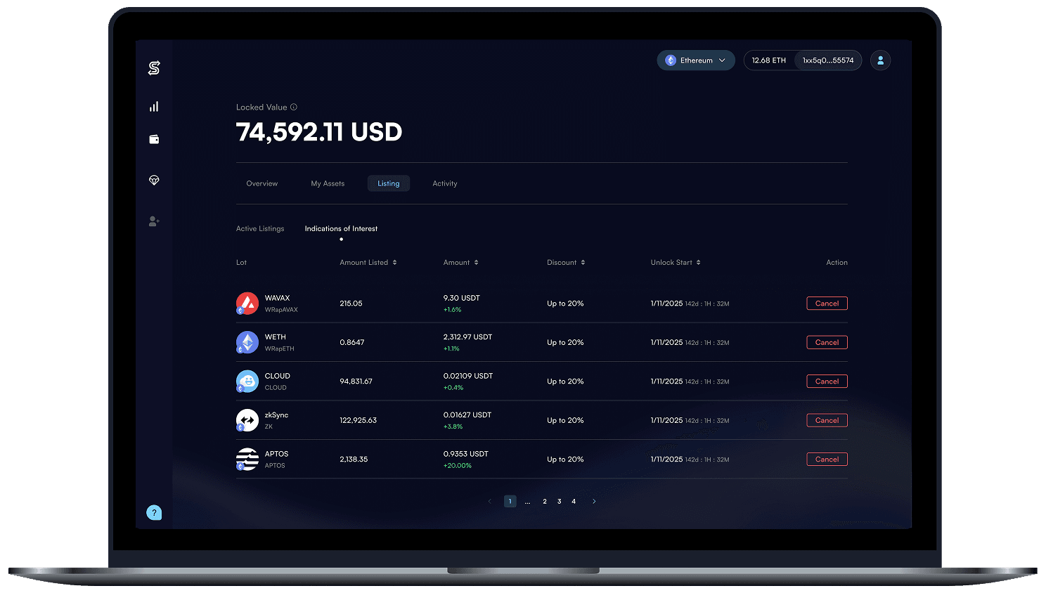 Assets Management Page